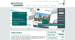 Desktop Screenshot of komsa-nordwest.com