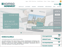 Tablet Screenshot of komsa-nordwest.com